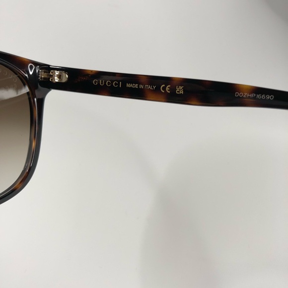 Gucci Authentic Women's Cat-Eye Sunglasses in Tortoise & Havana/Brown ~ BNIB! - Picture 6 of 7